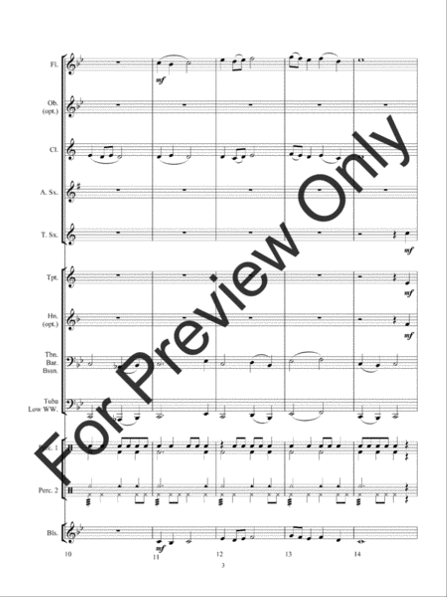 Chase Through The Midnight Forest Concert Band scores gallery preview page 6