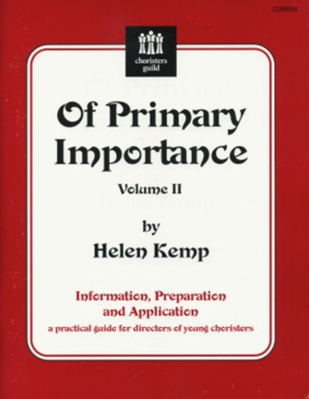 Of Primary Importance, Vol. II - Demo/Accomp CD