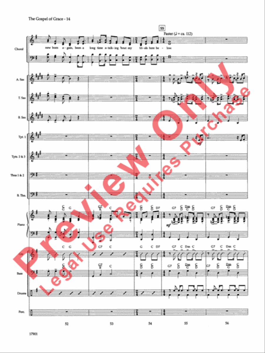 The Gospel of Grace The Gospel of Grace Choir scores gallery preview page 15