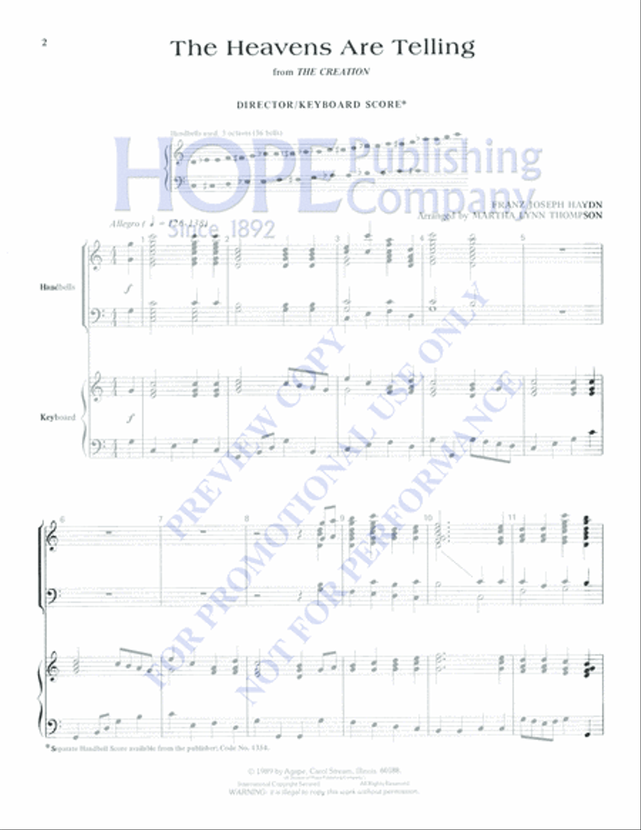The Heavens Are Telling The Heavens Are Telling 3-Octaves scores gallery preview page 2