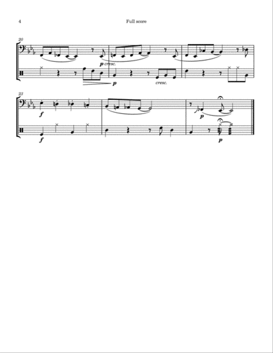Feel (Five Jazz Miniatures for Tuba and Percussion) Small Ensemble scores gallery preview page 6