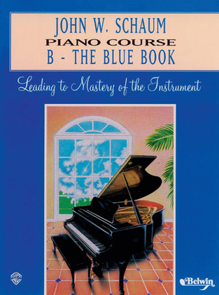Book cover for Piano Course B The Blue Book (revised)