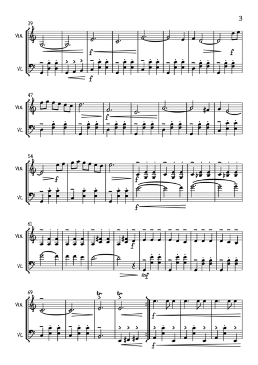 Delilah String Duet scores gallery preview page 3