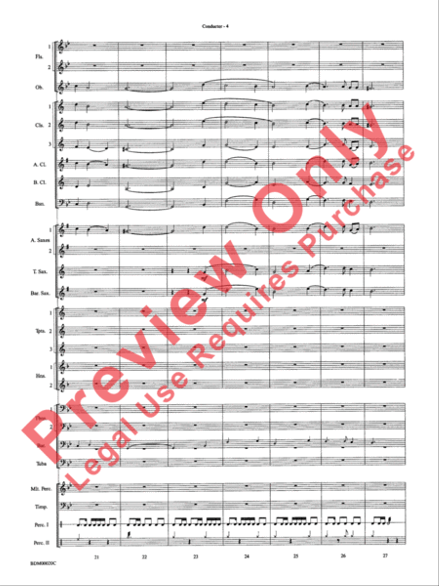 Coventry Carol Concert Band scores gallery preview page 6