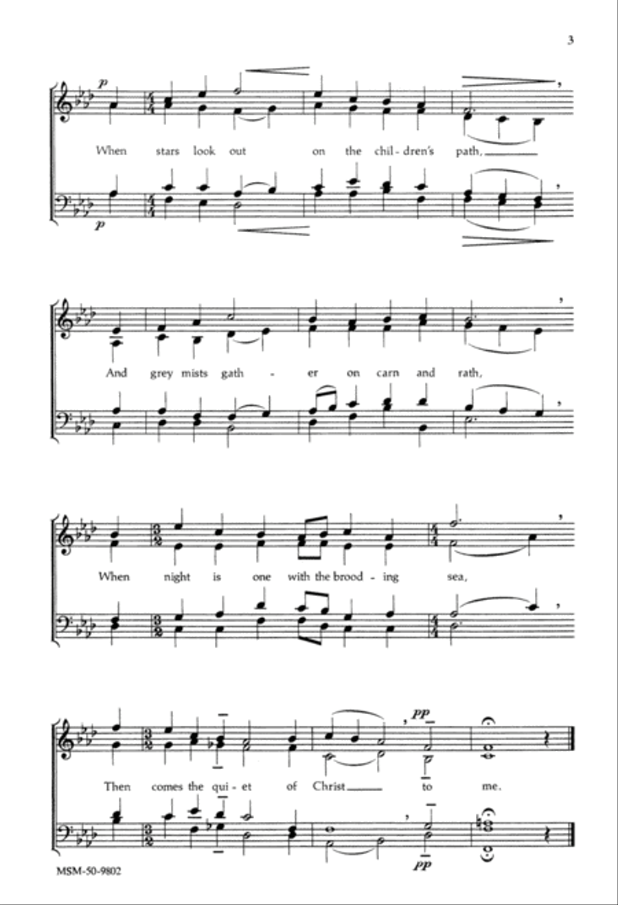 Three Meditations Three Meditations 4-Part scores gallery preview page 3