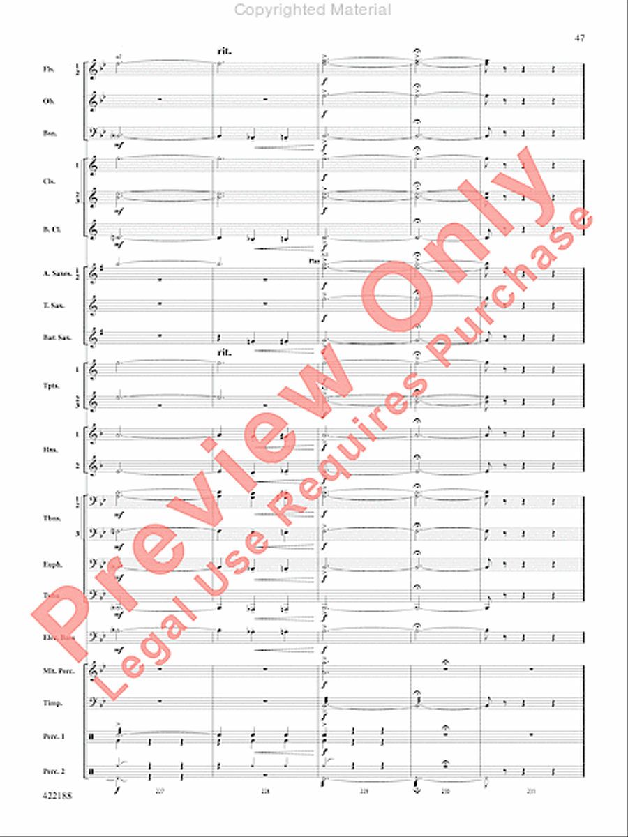 Tower of Power Greatest Hits Concert Band scores gallery preview page 46