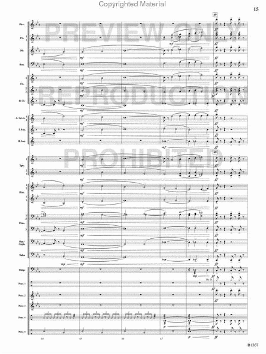 Month of the Cold Moon Concert Band scores gallery preview page 14