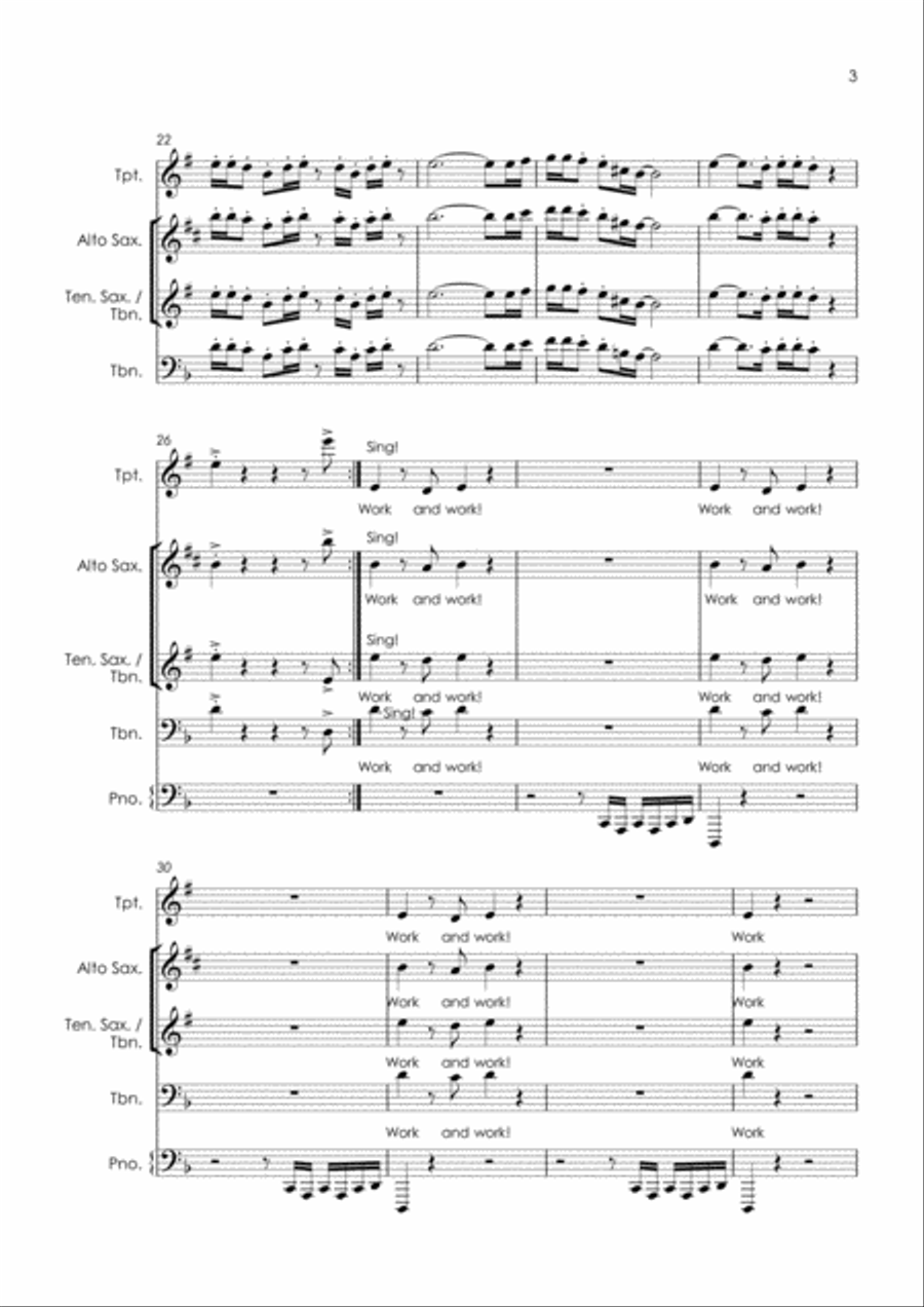 Car Wash Car Wash Tenor Saxophone scores gallery preview page 5