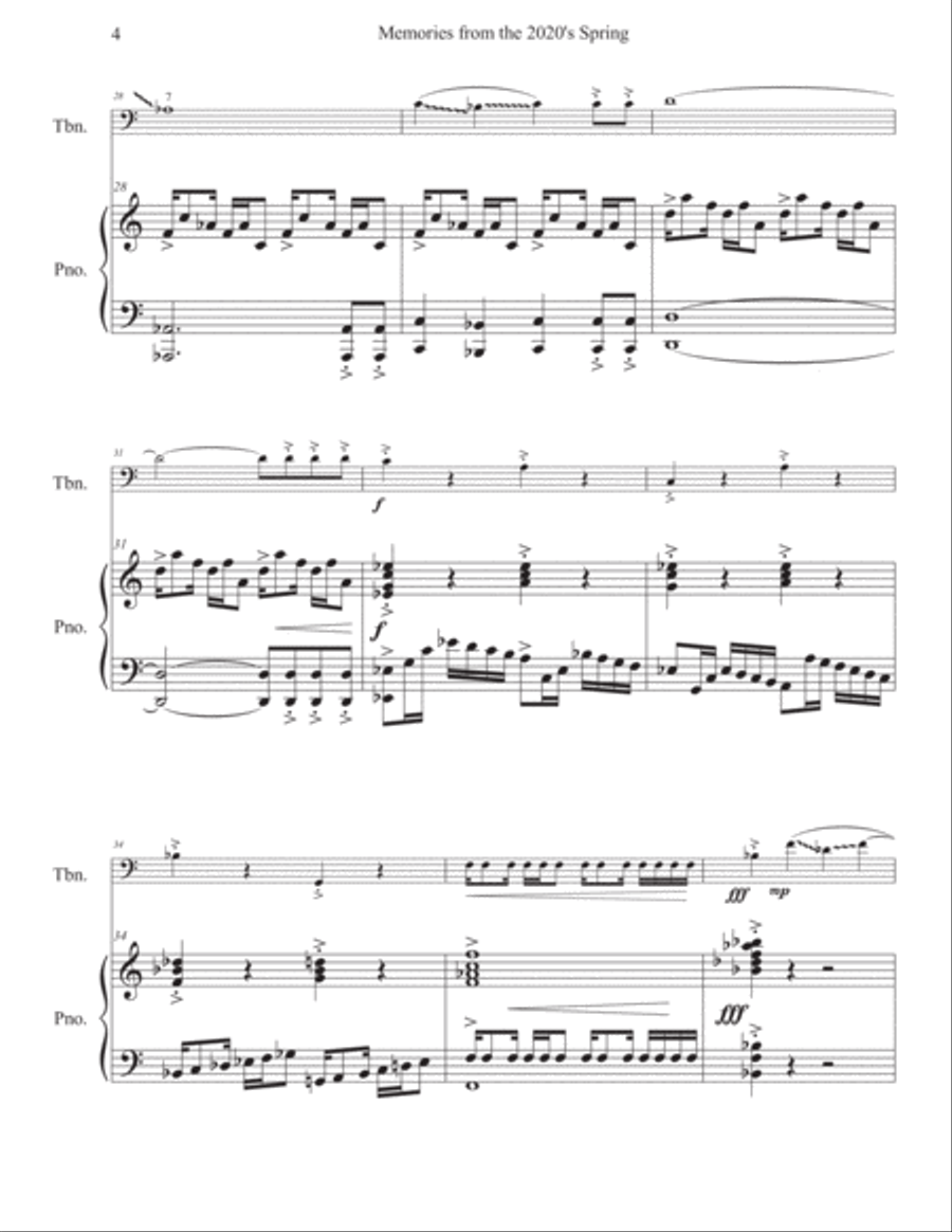 Memories From The 2020's Spring Piano scores gallery preview page 5