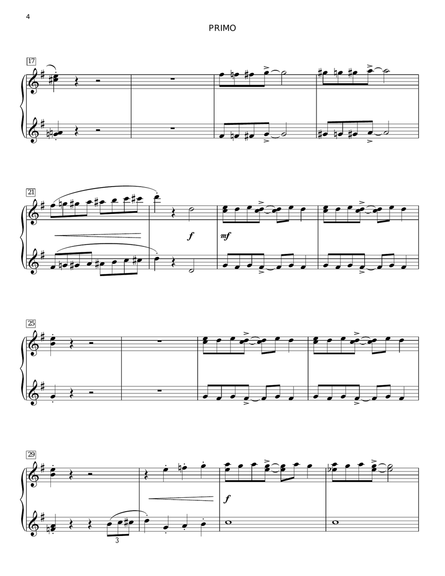 The Kalamazoo Rag Piano Duet scores gallery preview page 4