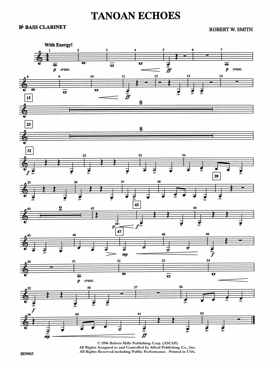Tanoan Echoes: B-flat Bass Clarinet
