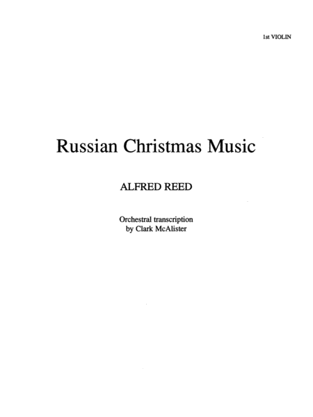 Russian Christmas Music: 1st Violin