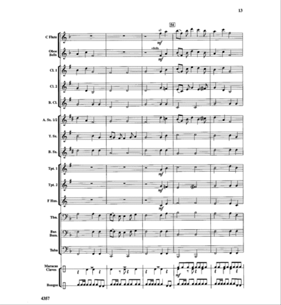 Calypso Bay Concert Band scores gallery preview page 12