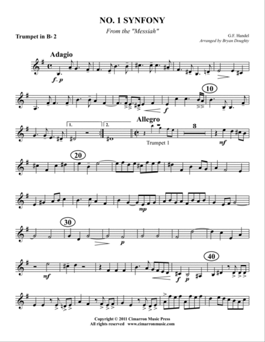 Sinfonia No. 1 from 