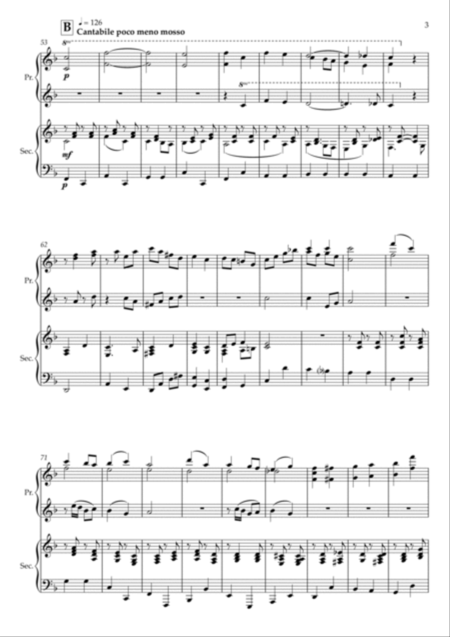 The Dam Busters 1 Piano, 4-Hands scores gallery preview page 3