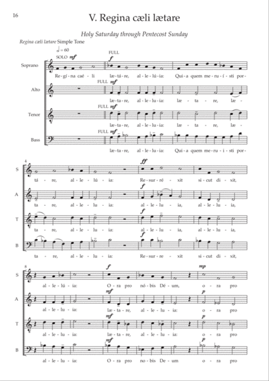 A Marian sequence 4-Part scores gallery preview page 7