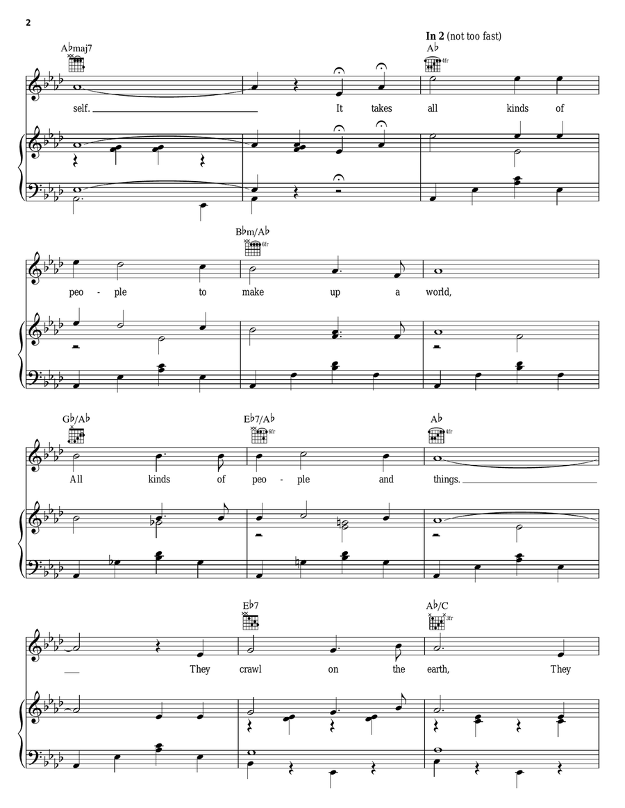 All Kinds Of People All Kinds Of People Piano, Vocal, Guitar scores gallery preview page 2
