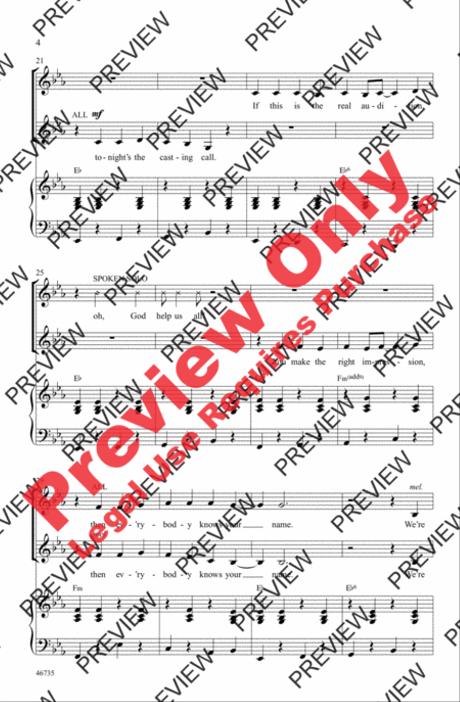 Someone in the Crowd by Pasek and Paul SSAA - Sheet Music page 4