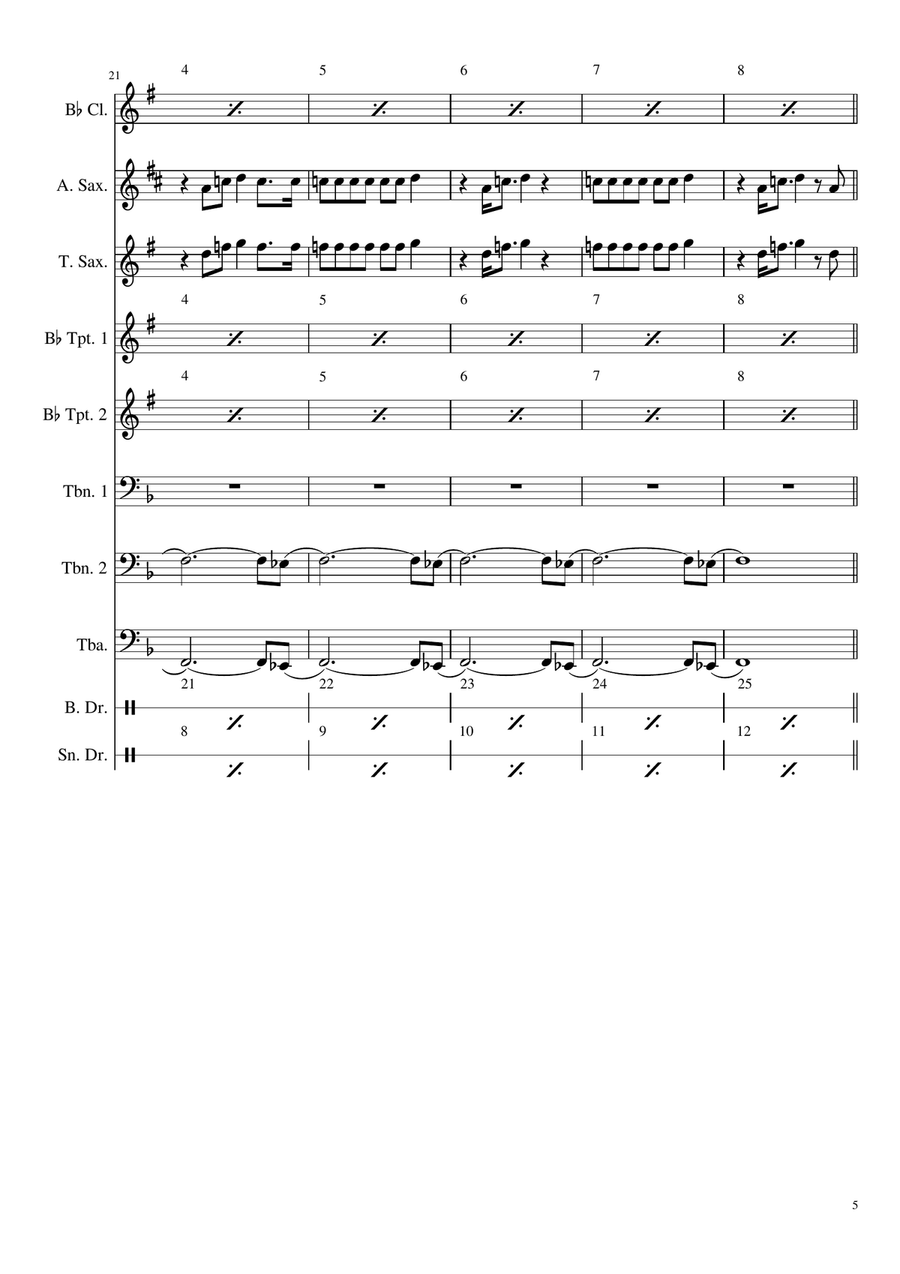 Greenback Boogie Large Ensemble scores gallery preview page 5