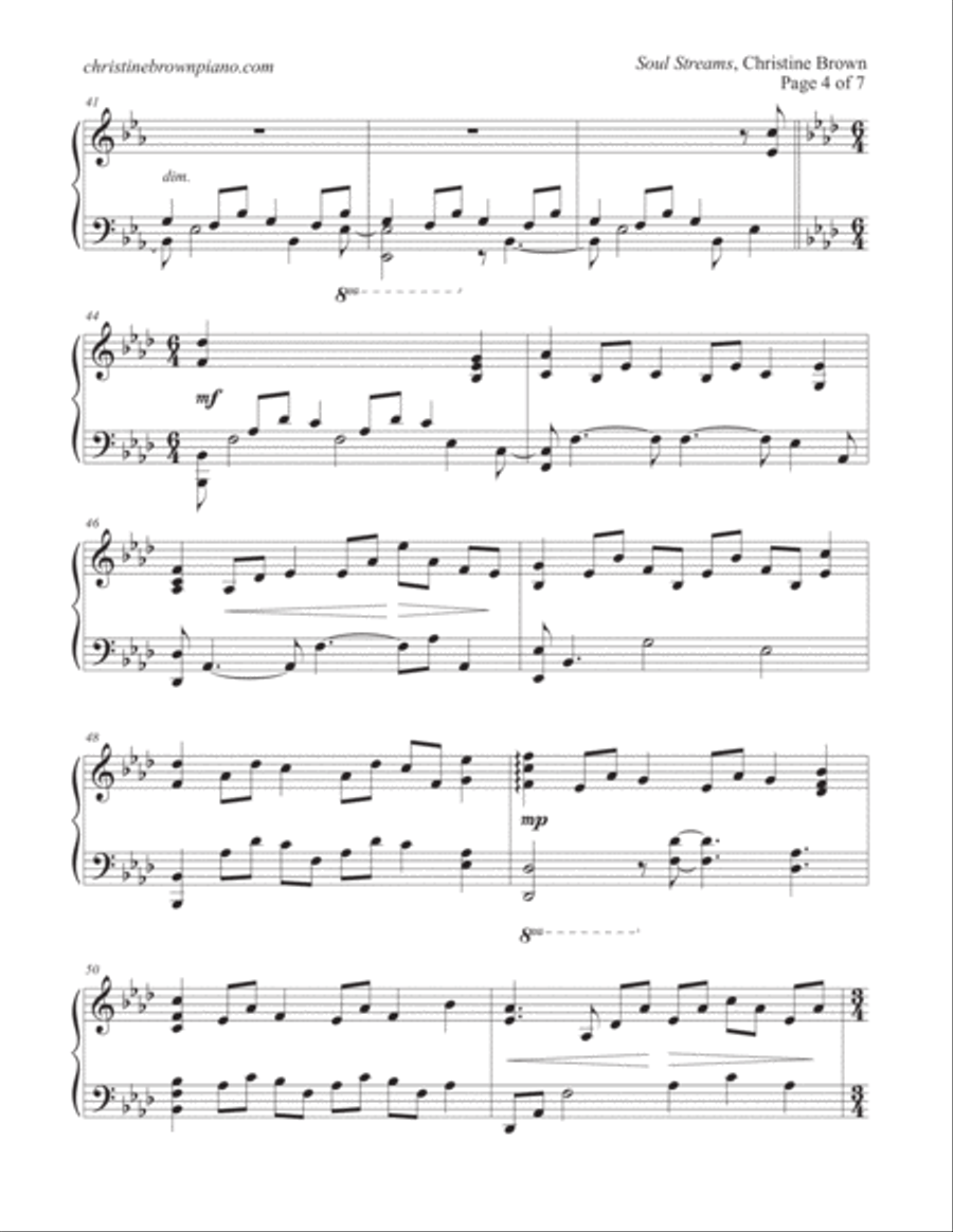 Soul Streams Piano Solo scores gallery preview page 4
