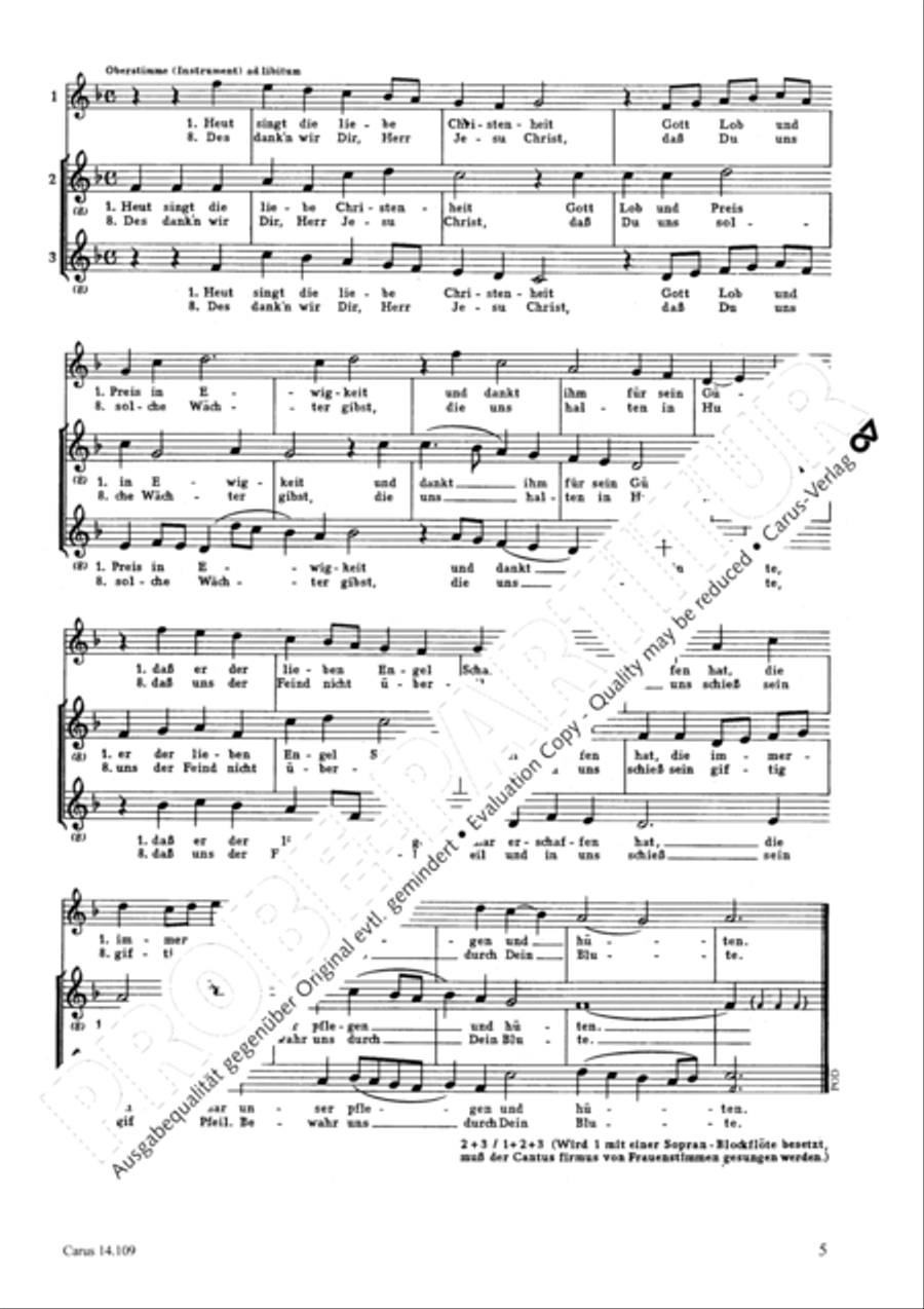 Werner: Gott, der Vater; Kukuck: Heut singt Score scores gallery preview page 4