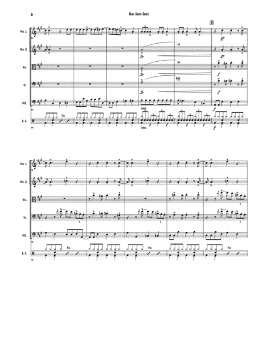 Blue Suede Shoes String Quintet scores gallery preview page 6