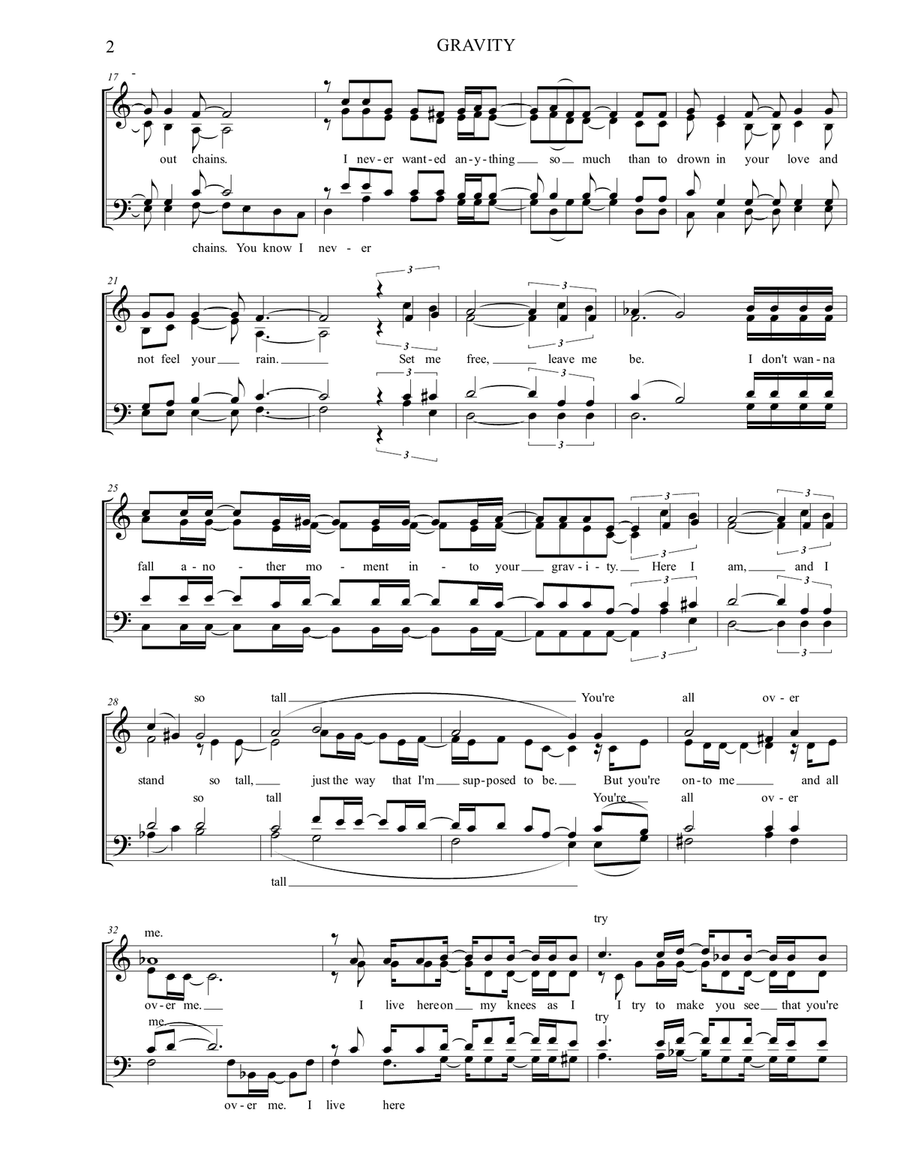 Gravity Voice scores gallery preview page 2
