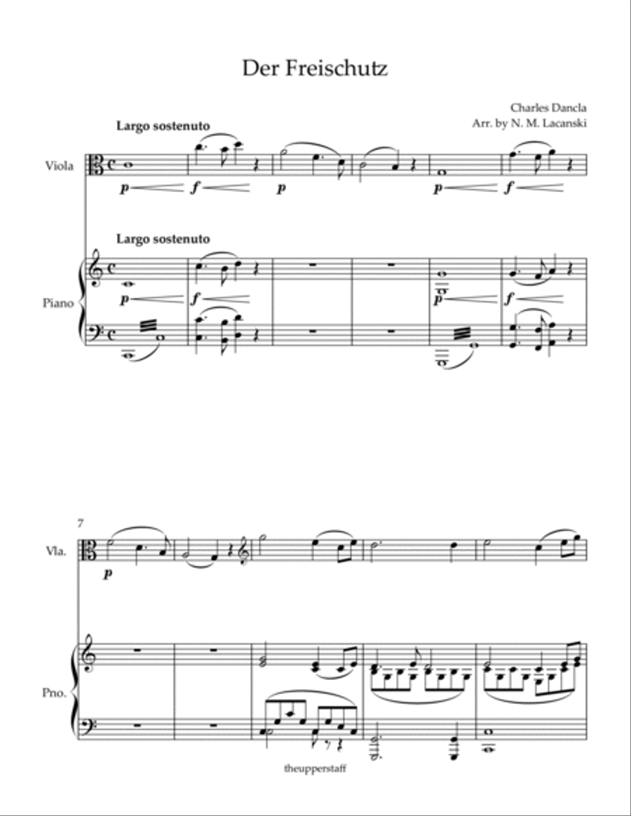Der Freischutz Viola scores gallery preview page 2