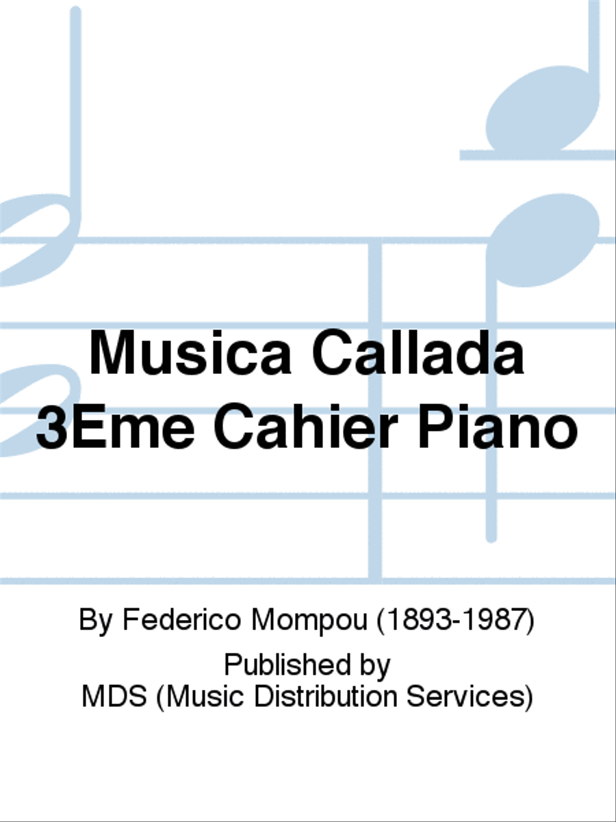 MUSICA CALLADA 3EME CAHIER PIANO Piano Solo scores gallery preview page 1