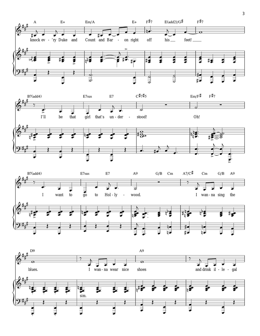 I Want To Go To Hollywood (from Grand Hotel: The Musical) Piano, Vocal scores gallery preview page 3