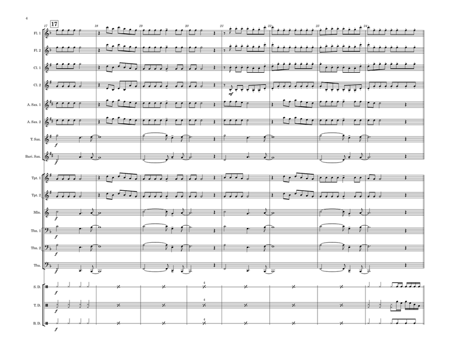 Welcome To New York Marching Band scores gallery preview page 4