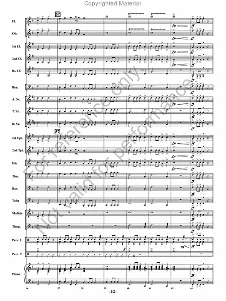 Chanson de Noel Chanson de Noel Concert Band scores gallery preview page 11