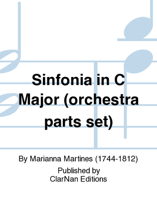 Book cover for Sinfonia in C Major (orchestra parts set)