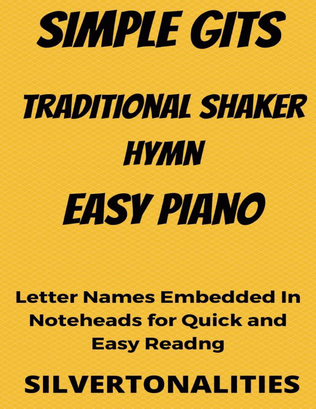 Simple Gifts Easy Piano Sheet Music