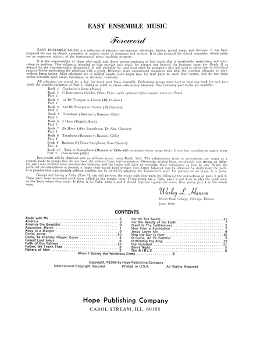 Easy Ensemble Music Part scores gallery preview page 2