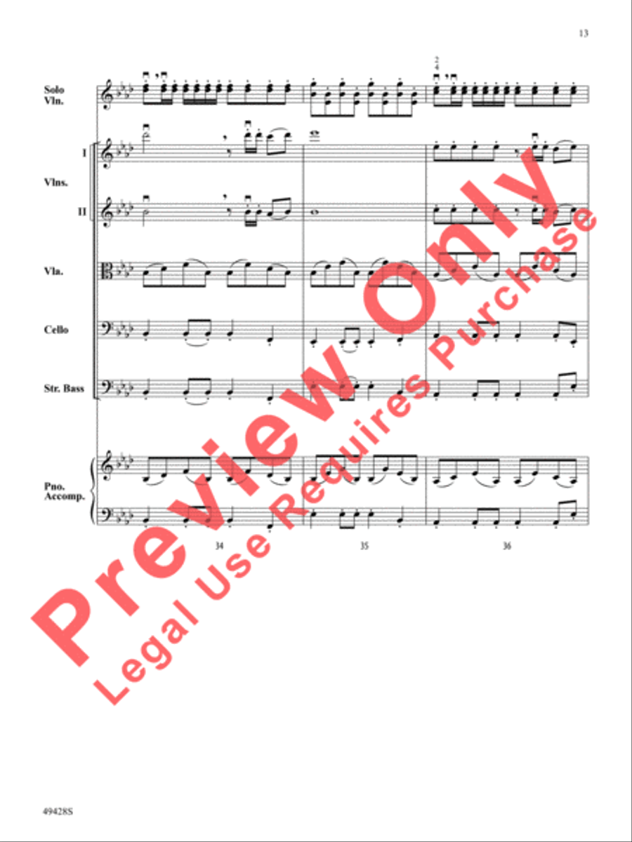Vivaldi Rocks String Orchestra scores gallery preview page 14
