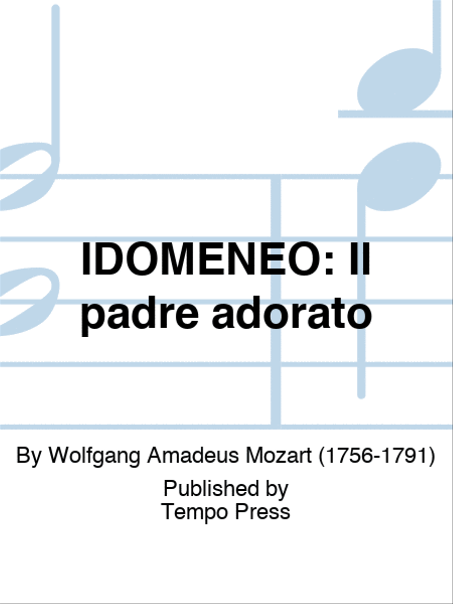IDOMENEO: Il padre adorato Set of Parts scores gallery preview page 1