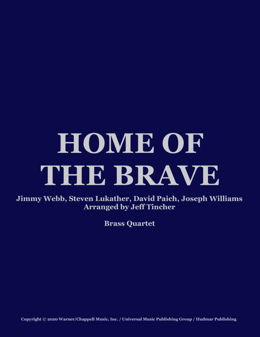 Home Of The Brave Brass Ensemble scores gallery preview page 1