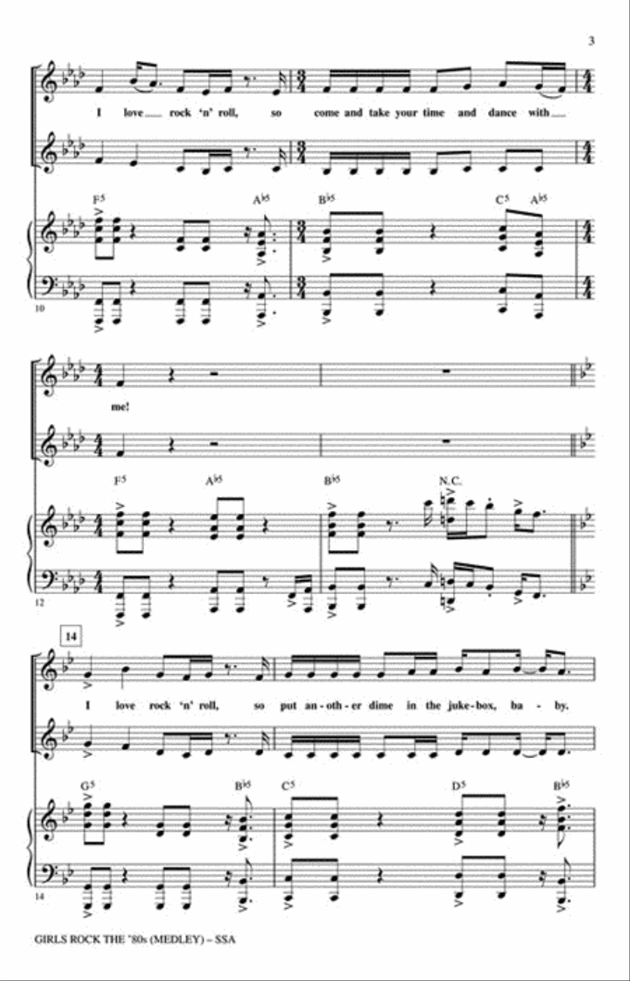 Girls Rock the '80s Girls Rock the '80s SSA scores gallery preview page 3