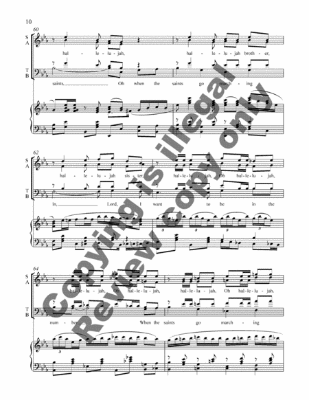The Saints Sing Hallelujah! (Piano/Choral Score) image number null
