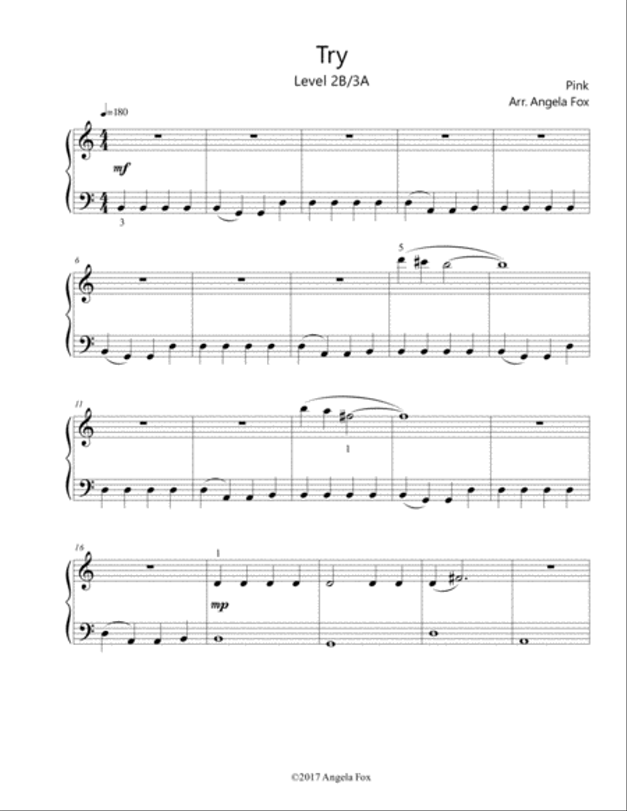 Try Easy Piano scores gallery preview page 2