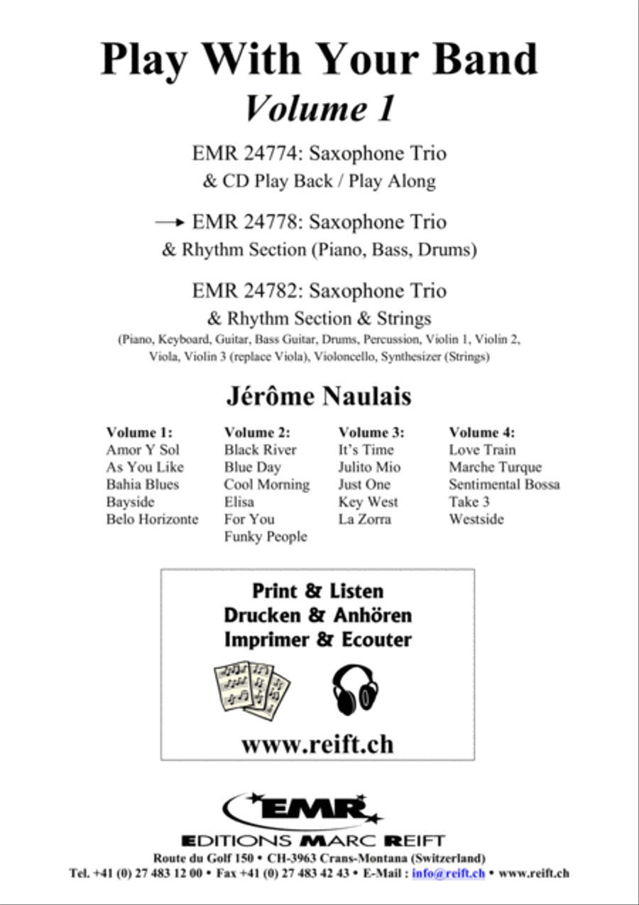 Play With Your Band Volume 1 Saxophone Ensemble scores gallery preview page 2