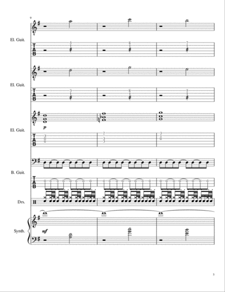 Breathe (2 AM) Small Ensemble scores gallery preview page 5