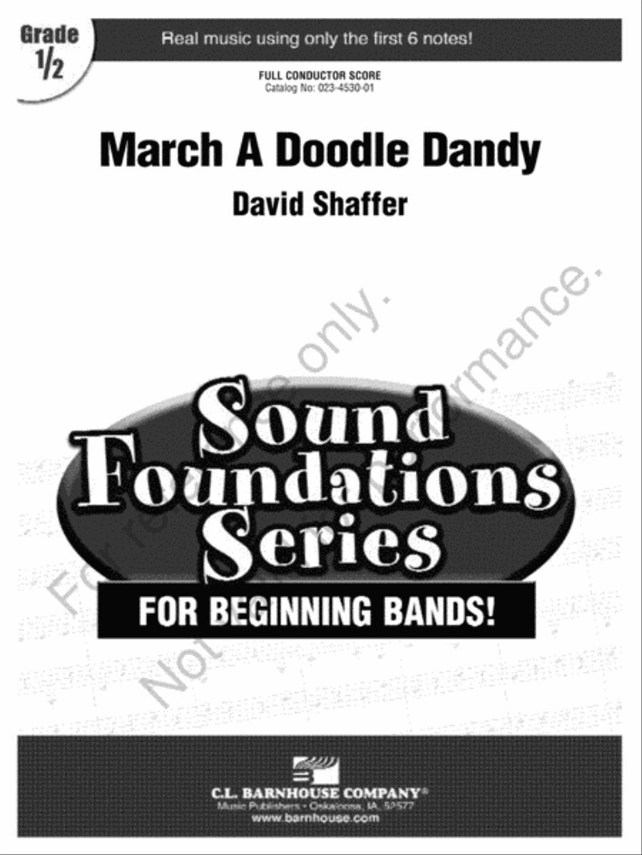 March A Doodle Dandy Concert Band scores gallery preview page 2