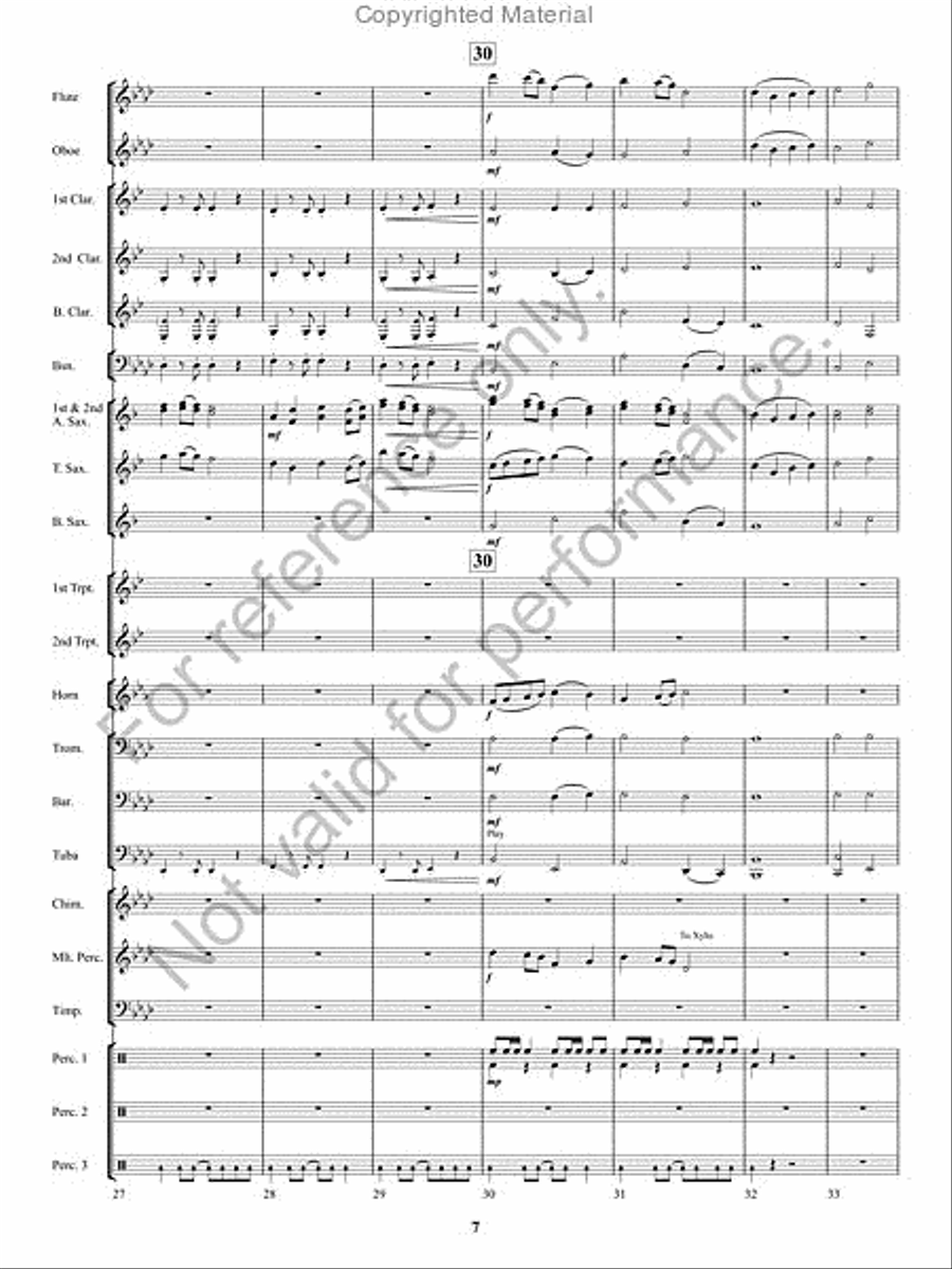 Kennesaw Mountain Celebration Concert Band scores gallery preview page 6