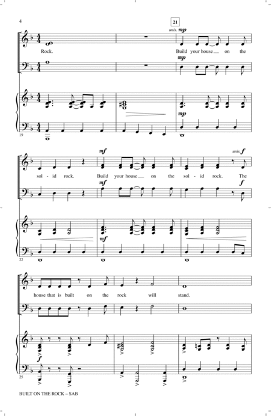 Built On The Rock 3-Part scores gallery preview page 3