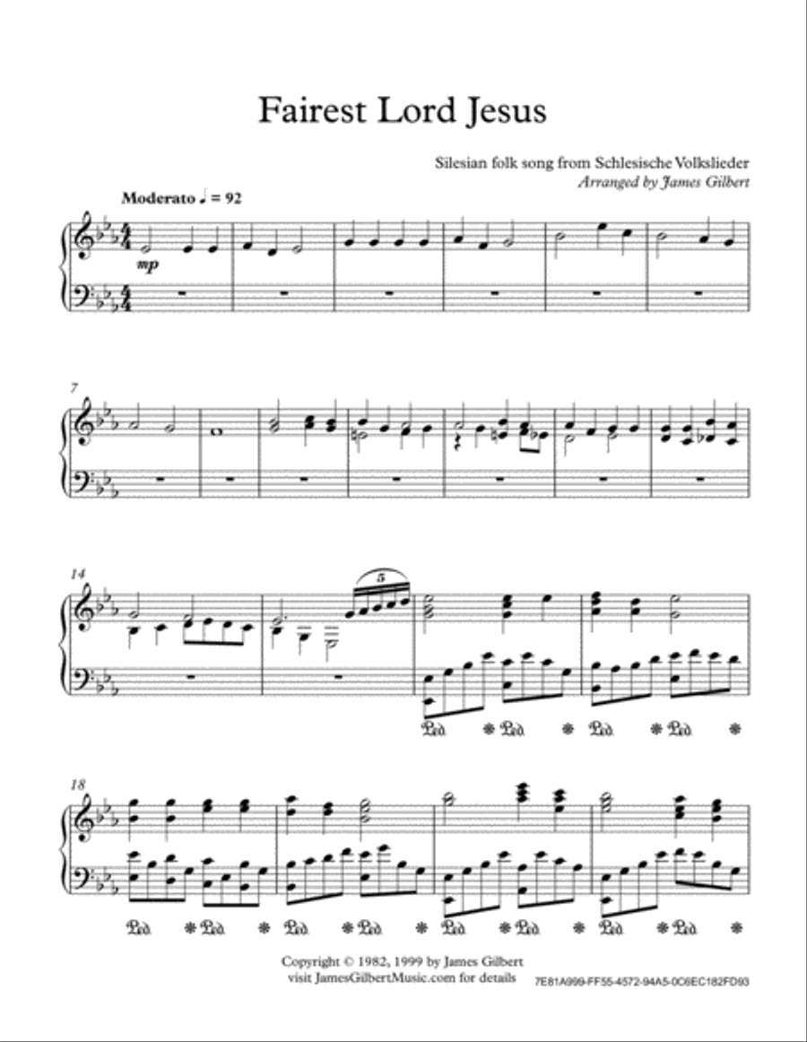 Fairest Lord Jesus Small Ensemble scores gallery preview page 2