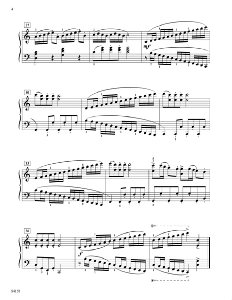 Italian Sonatina, Op. 70, No. 13 Piano Solo scores gallery preview page 4