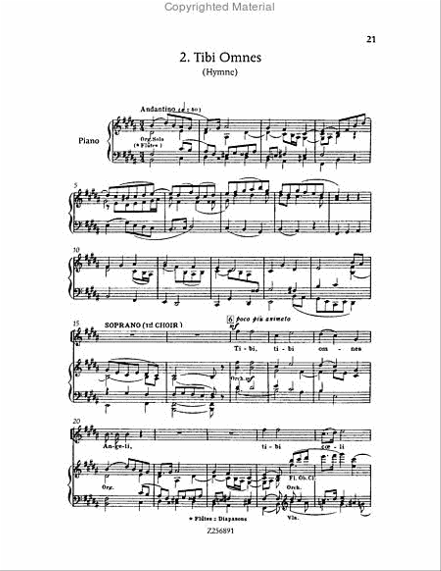 Te Deum, H 118 Choir scores gallery preview page 21