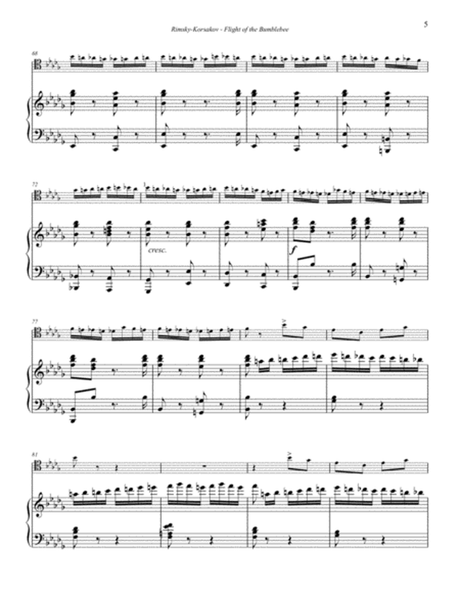 Flight of the Bumblebee for Trombone and Piano